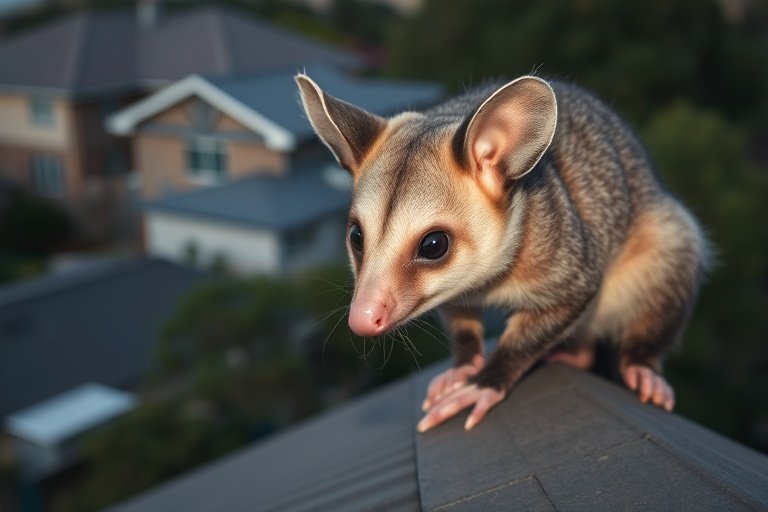 Possum in Maryknoll residential area